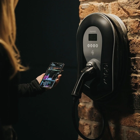 Zappi EV Charger App on a smartphone